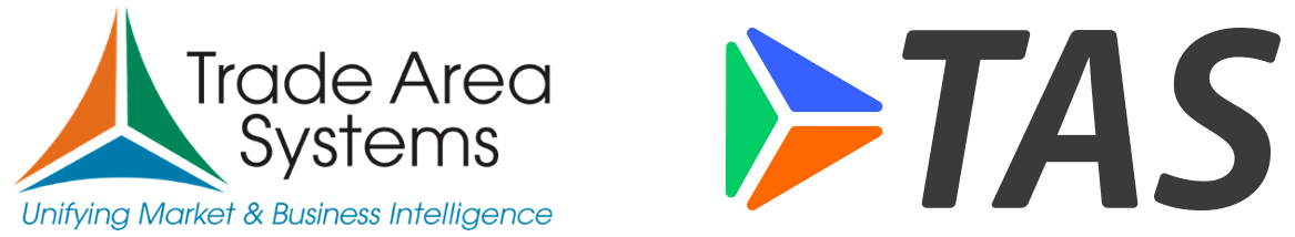 TAS branding the shows the evolution from previous branding to the updated logo mark