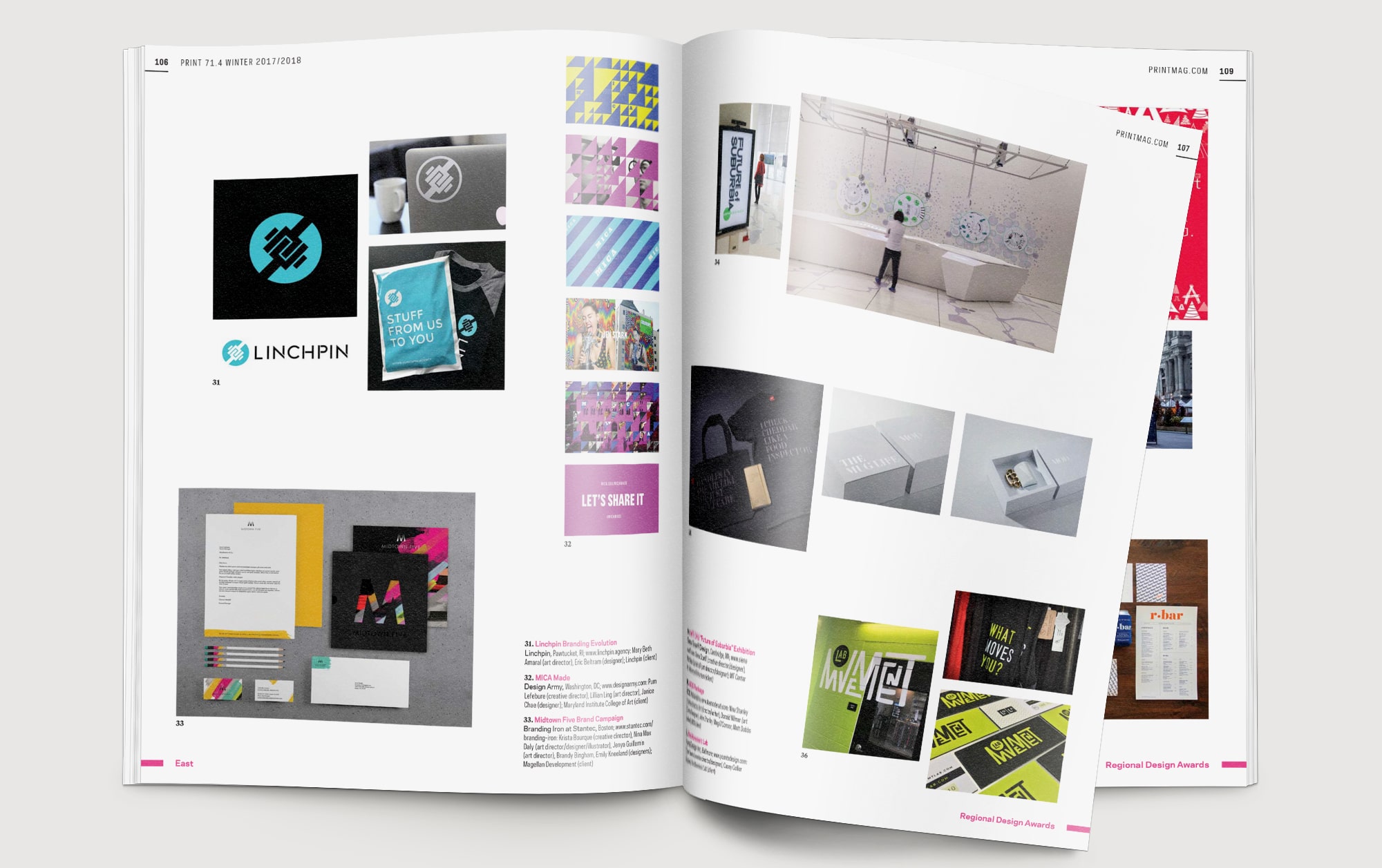 Print Regional Design Annual Linchpin Branding